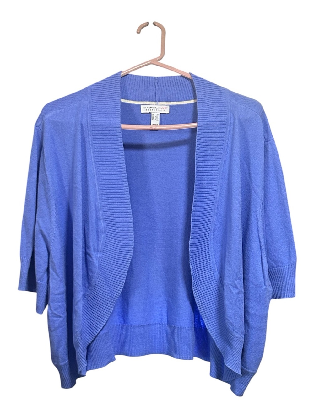 NWOT Isaac Mizrahi Lavender Blue Open-Front Cardigan